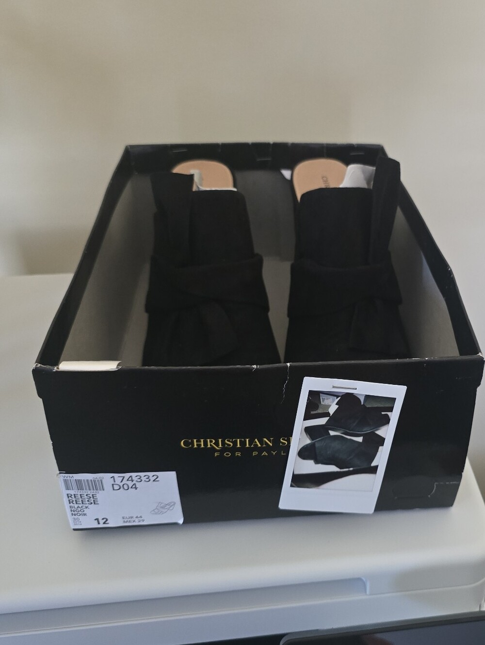 Christian Siriano Black Knot Slingback Heeled Sandals - Picture 3 of 8